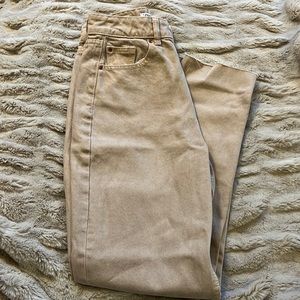 Tan Mom Jeans